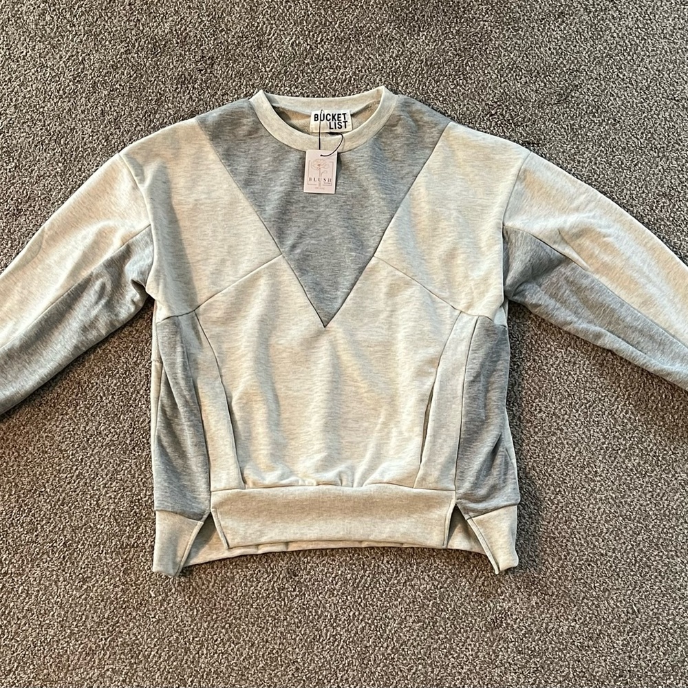 Bucketlist Evangeline Color Block Sweatshirt
